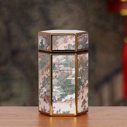 Hexagonal plåt förvaringslåda Lufttät behållare case för