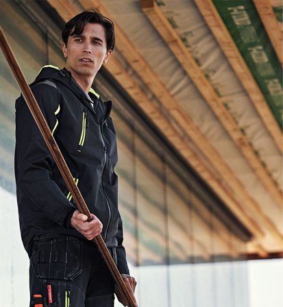 Fristads Herr GORE-TEX skaljacka 4864 GXP, Svart/Neongul