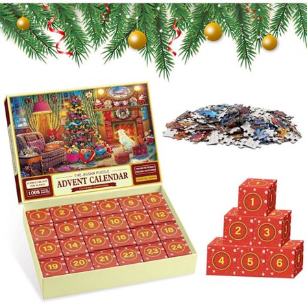 '2024 Julekalender Puslespil 24 Dage Julekalender Juleferiebegivenheder'