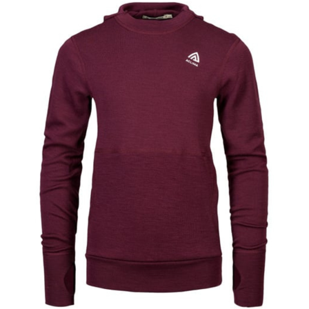 Aclima Warmwool Hoodsweater Junior Fig/Beige Melange