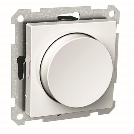 Schneider Electric Exxact Dimmer vrid, tyristor, 1000VA, vit, Strömbrytare & vägguttag