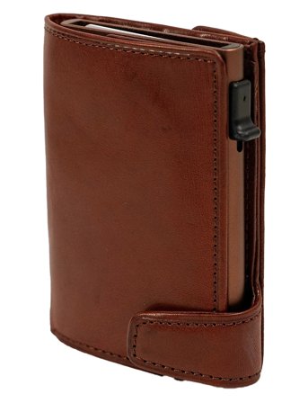 Tony Perotti Furbo Cardholder W/ Banknote And Coin Pocket - Brown - ONE SIZE