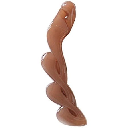 Hårklipp i banan-stil, brun, tilbehør til hestehale