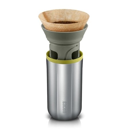 Kaffe Kanne Bærbar Drypp Kaffetrakter med 10 kjegle Papir Filter Rustfritt Stål Over Kaffe brygger