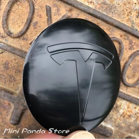 4 st Bil Hjulcentrum Nav Kapslar Skydd Dekaler för Tesla Model 3 Y S X