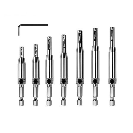 1 sett selvsentrerende hengsel bor bit dør skap hengsel lokalisering hull kutter trebearbeiding verktøy