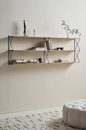 Jotex - Wandrek - Dubbel Zwart/hout Zwart/hout - ENEBY - Koop Halmeubels bij Jotex