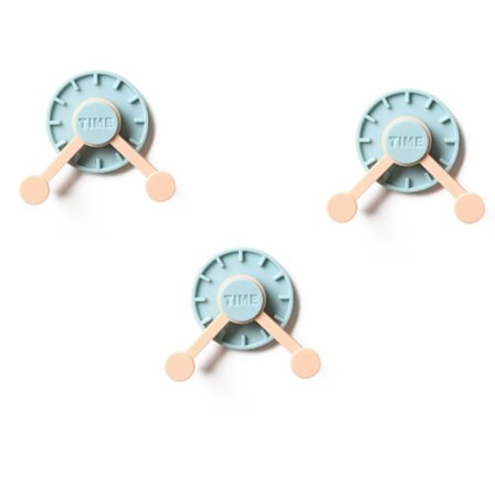 3 delar självhäftande krok, badrums vägg krok, självhäftande Wate