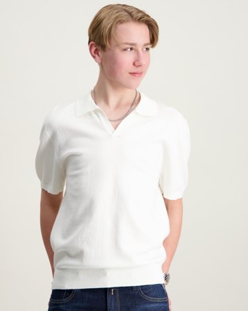 Grunt GRBanthat SS Knit Hvit Genser Gutt - Kids Brand Store