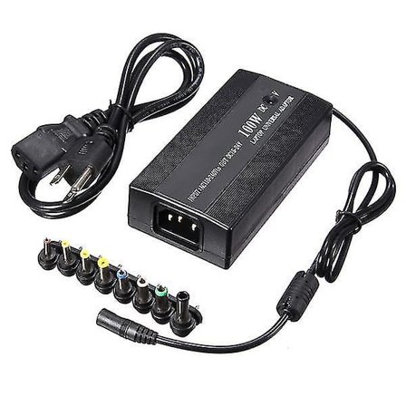 100W Universal AC DC- strømforsyning med USB-port & DC-bilkontakt