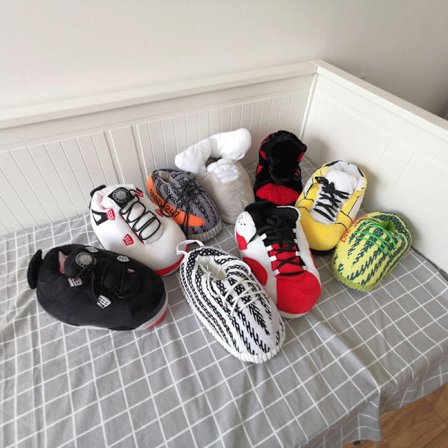 Aj Bomullstøfler, Vinter Innendørs Utendørs Tøfler M Con Spenne Blå v Con Spenne Blå Interiør (36-44)