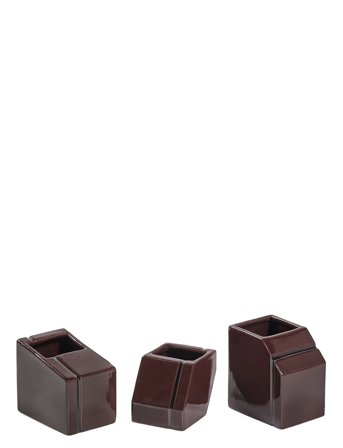 Serax Vase Mini Blue Silos Set/3 - Brown - ONE SIZE