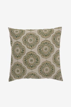 Bloomingville - Kudde Nicolina - Grön - Prydnadskuddar & kuddfodral - 45X45 - Från Homeroom