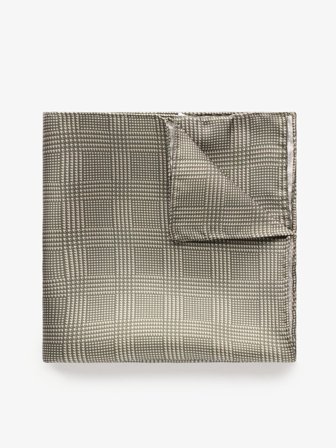 John Henric Men's Grün Einstecktuch Hahnentritt Size Onesize