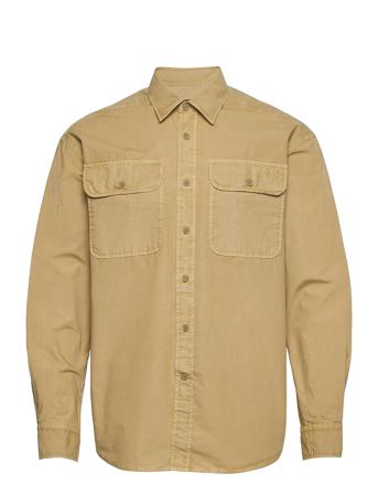 Jeremy Relaxed Shirt Beige Morris