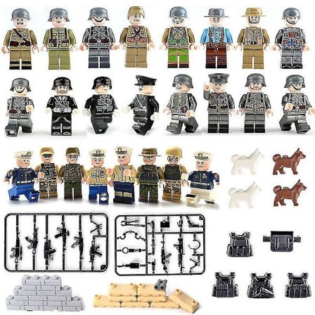 Military Doll Professional Doll Weapon Bag Building Block Toy 24pcs