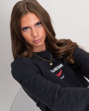 Zadig&Voltaire SWEATSHIRT Szary Swetry Dziewczyna - Kids Brand Store