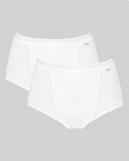 Stretchalushousut Control Maxi 2/pak Valkoinen-50-Sloggi