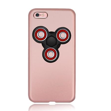 EDC Tri Fidget Spinner -kuori iPhone 6 (S) - Rose Gold