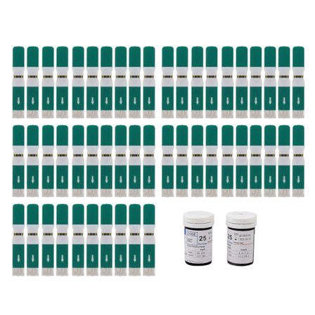 50 KPL Verensokeriliuskoja PET Tarkat diabetestestiliuskat verensokerin itsemittaukseen