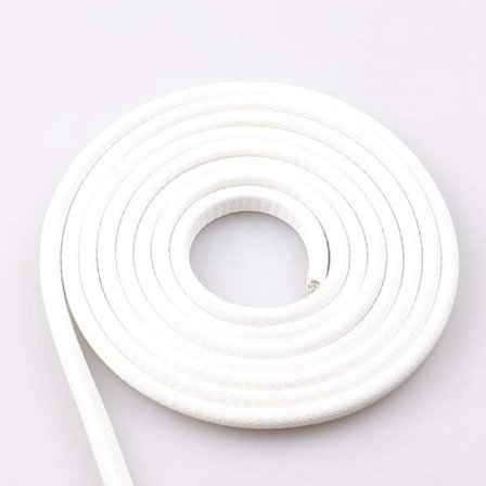 10M Bil Dørbeskytter, U-formet Fjederstål Indvendig, Ingen Lim Nødvendig, Bil Dør Gummibeskytter (Hvid)