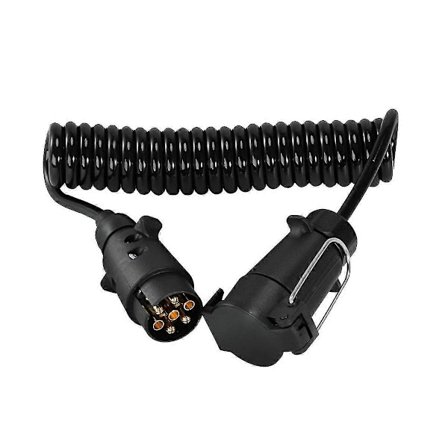 7-pins tilhenger lastebil lyspanel skjøteledning hann til hunn ledning plugg sokkel skjøteledning