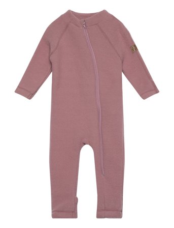 Wool Baby Suit Outerwear Fleece Outerwear Fleece Coveralls Pink Mikk-line
