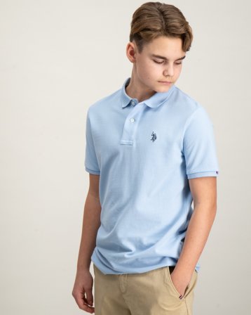 U.S. Polo Assn. DHM Pique Polo Blauw Polo-/rugbyshirts Jongens - Kids Brand Store