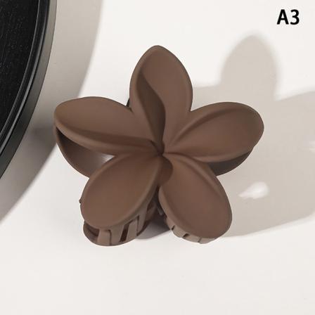 Nye Matte Flower Claw Clips Dame Hårklør Floral e Girls Hai A3
