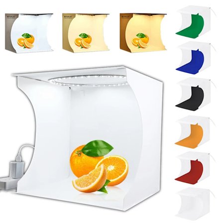 3m mini bärbar fotostudio ljuslåda med hopfällbar fotolåda för ringljus le
