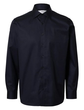 Slhreg-Ethan Shirt Ls Spread Noos Selected Black