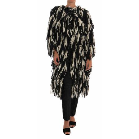 Dolce & Gabbana, Coats Czarny, Kobieta, Rozmiar: S