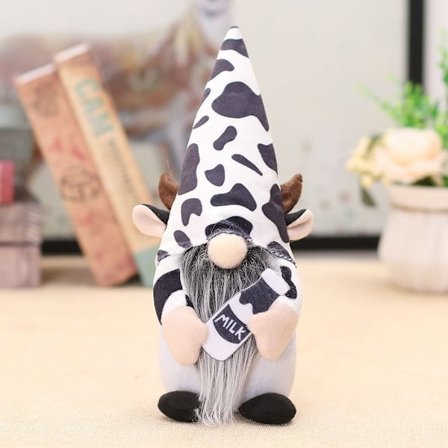 2 st Ko Ansiktslös docka Dekoration Ko Dekorerad Ansiktslös docka