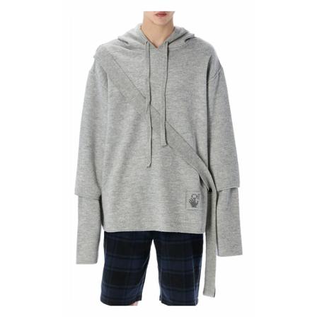 Off White, Hoodies Grijs, Heren, Maat:M