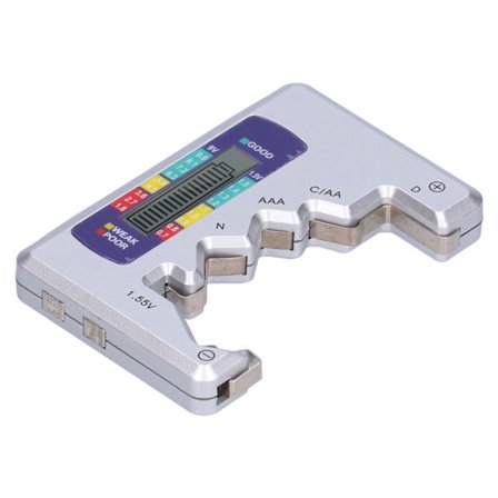 Universal Batteritestare för AA AAA N 9V Knappcellskapacitetskontroll