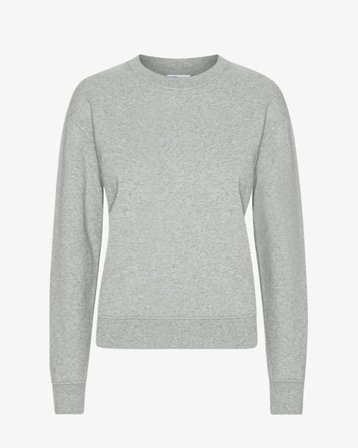 Women Classic Organic Crew - Heather Grey