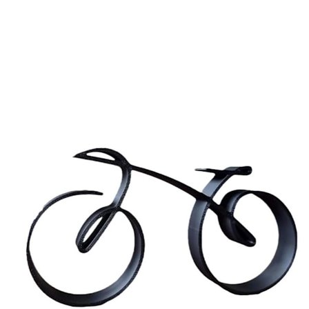 Minimalistisk Cykelskulptur Cykelsilhuet Cykel Ornament