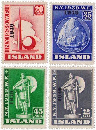 Island 1940 - AFA 219-222 - Postfrisk