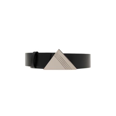 The Attico, Leather belt Zwart, unisex, Maat:S,leer