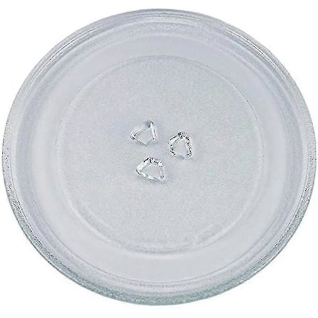 Universell Mikrobølgeovn Dreietallerken Glassplate Med 3 Fester, 245 Mm