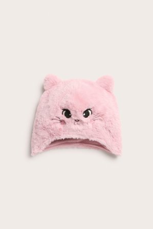 Kappahl | Puszysta czapka | Jasnoróżowy