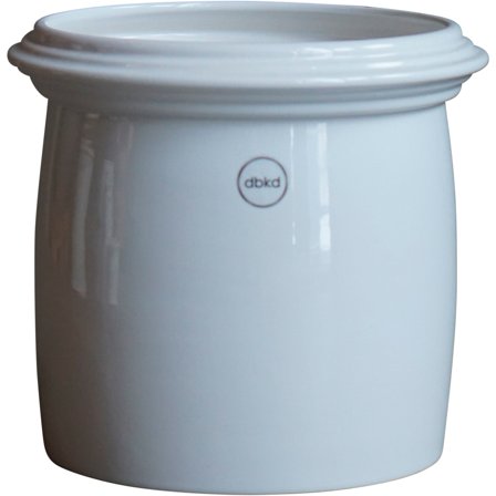 Dbkd Kruset kruka, small, shiny white | Inredning > Vaser & Krukor > Kruka | Bagaren och Kocken