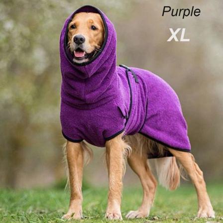 Dog Warm Apparel Pet Nattøy Coat Lilla Xl