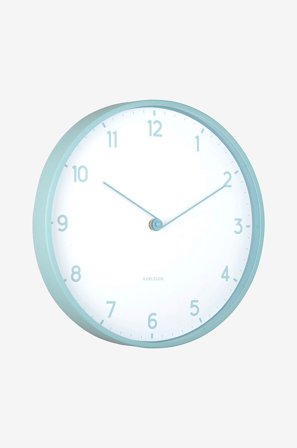 Karlsson - Veggklokke Sencillez - Blå - Veggklokker & bordklokker - Fra Homeroom