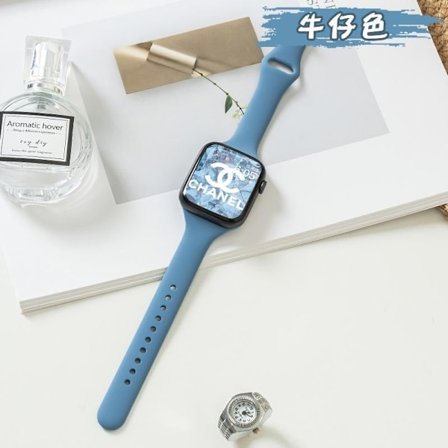 Klockarmband för Apple Watch iWatch 38/40/41/ 10:e generationen 42mm Universal 1 denimfärg