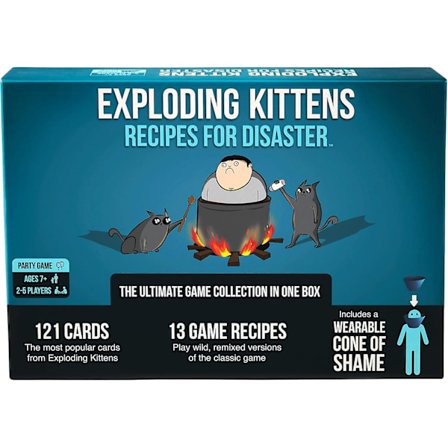 Exploding Kittens Recept for Disaster Deluxe Spil Sæt - Et Russisk Roulette Kortspil