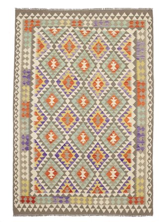 Kilim Afghan Old Style Rug Oriental Brown/Orange (Wool, Afghanistan)