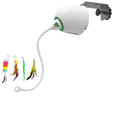 Interaktiv Katt Fjäder Leksaker Hängande Elektrisk Katt leksaker för Inomhus katter Automatisk Katt leksak