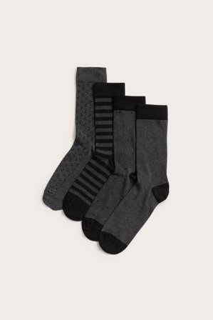 Kappahl | Strumpor i 4-pack | Svart