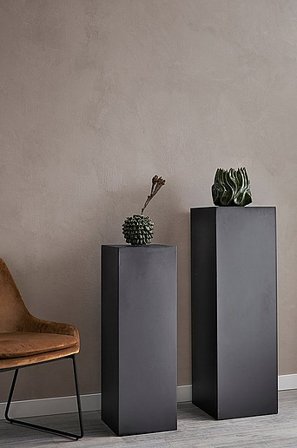 Jotex - Piëdestal 2-pack Zwart Zwart - TORRANCE - Koop Sidetables & bijzettafels bij Jotex